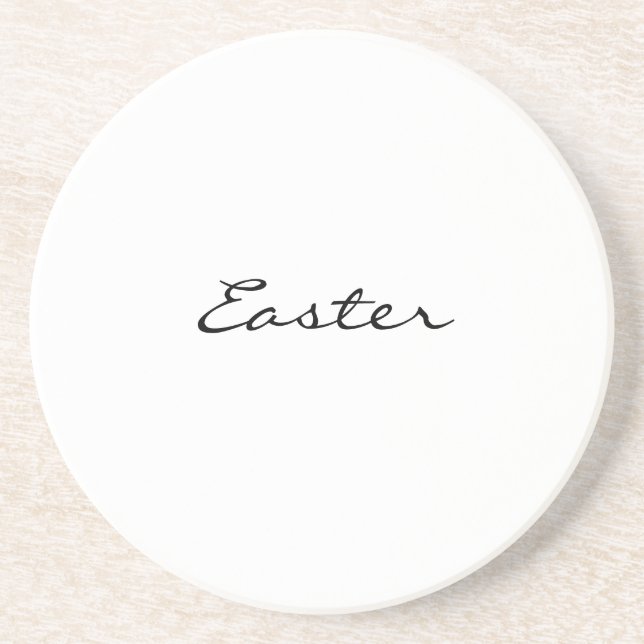 Easter Minimal Modern Typography Coaster (Front)