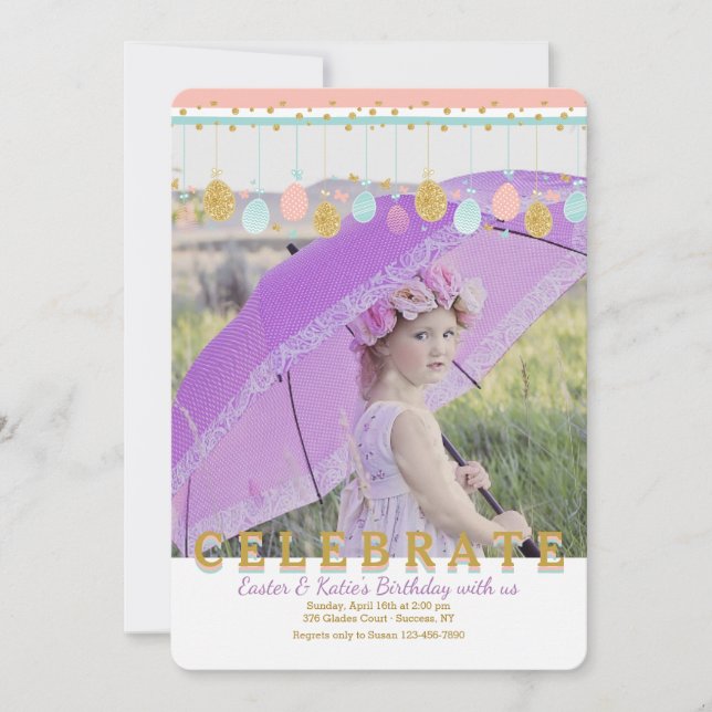 Easter Mobile Photo Invitation (Front)