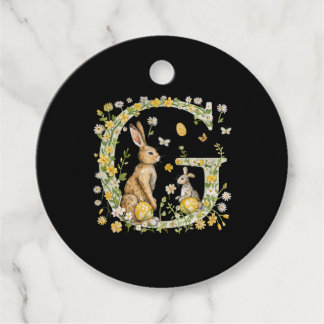 Easter Monogram G (Text customizable) Favour Tags