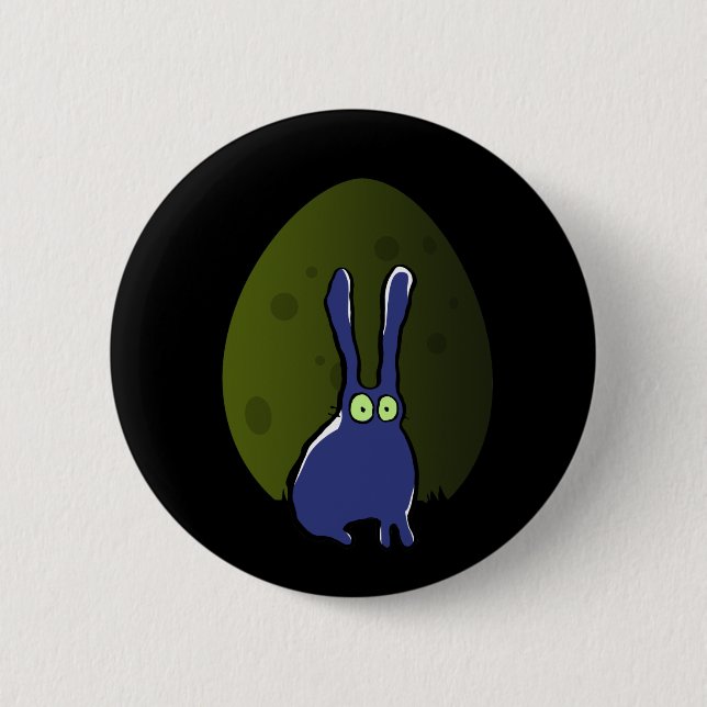 easter moon 2 inch round button (Front)
