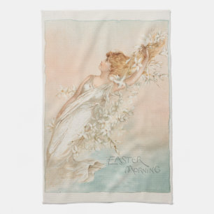 "Easter Morning" - Vintage Print, L. Prang & Co. Kitchen Towel