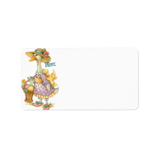 Easter Mother Goose Label (Front)