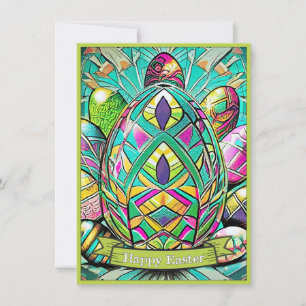 Easter Motif Coloured Cartoon with Easter Eggs 907