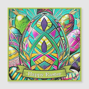 Easter Motif Coloured Cartoon with Easter Eggs 907