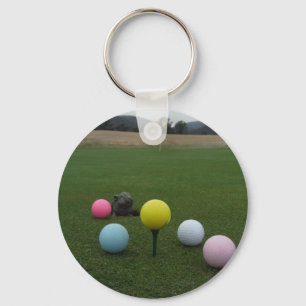 Easter mountain golf course keychain