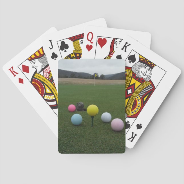 Easter mountain golf course playing cards (Back)