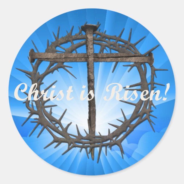 EASTER NAILS & CROWN OF THORNS STICKER (Front)