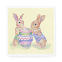 Easter Napkin Egg Bunnies
