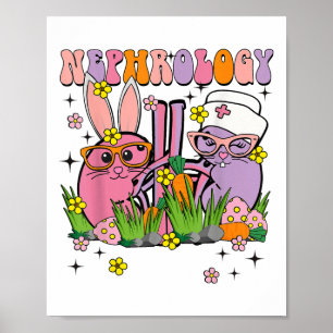 Easter Nephrology Nurse Kidney Nurse Dialysis Tech Poster