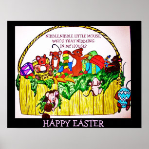 EASTER,NIBBLE,NIBBLE LITTLE MOUSE poster