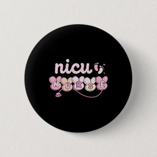 Easter Nicu Nurse Retro Bunny Neonatal Intensive C 2 Inch Round Button