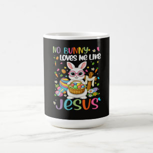 Easter No Bunny Loves Me Like Jesus Christian Magic Mug
