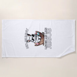 Easter No Bunny Loves Me Like Jesus Christian Men  Beach Towel