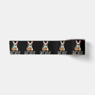 Easter No Bunny Loves Me Like Jesus Christian Satin Ribbon