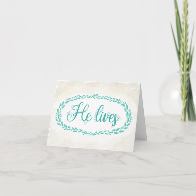 Easter notecard, Christian stationery lent Jesus Note Card (Front)