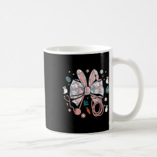 Easter Nurse Coquette Bow Stethoscope Bunny Scrub Coffee Mug