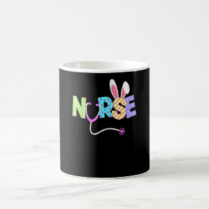 Easter Nurse Life Stethoscope Nurse Bunny Crew Coffee Mug