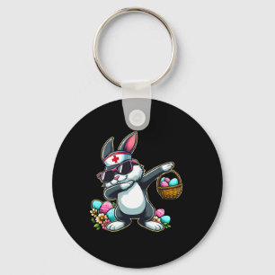Easter Nurse Women Cute Bunny Nurse Easter Rn Lpn Keychain