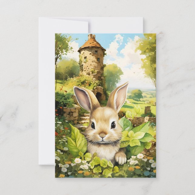EASTER ON IT'S WAY Flat Save The Date Card (Front)