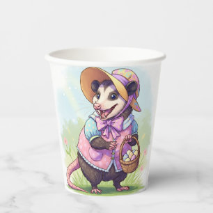Easter Opossum Paper Cups
