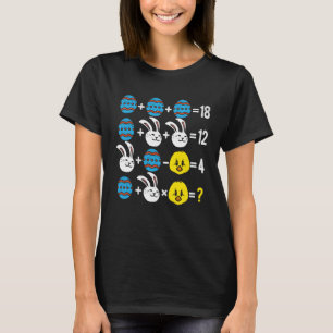 Easter Order of Operations Quiz Math Teacher easte T-Shirt