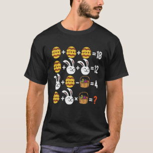 Easter Order of Operations Quiz Math Teacher easte T-Shirt