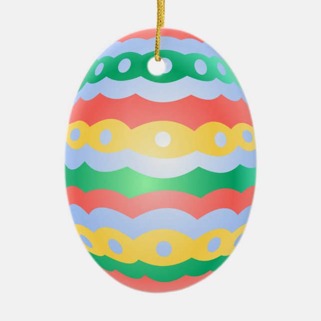 Easter Ornaments Customize Easter Egg Decorations (Front)