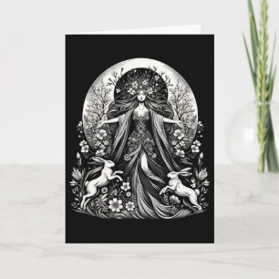 Easter Ostara Eostre Pagan Witchcraft Spring Moon Card