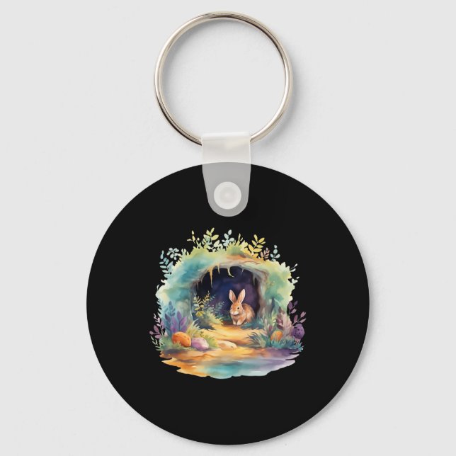 Easter Ostara Eostre Pagan Witchcraft Spring Moon  Keychain (Front)