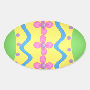 Easter Oval Sticker