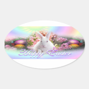 Easter Oval Sticker