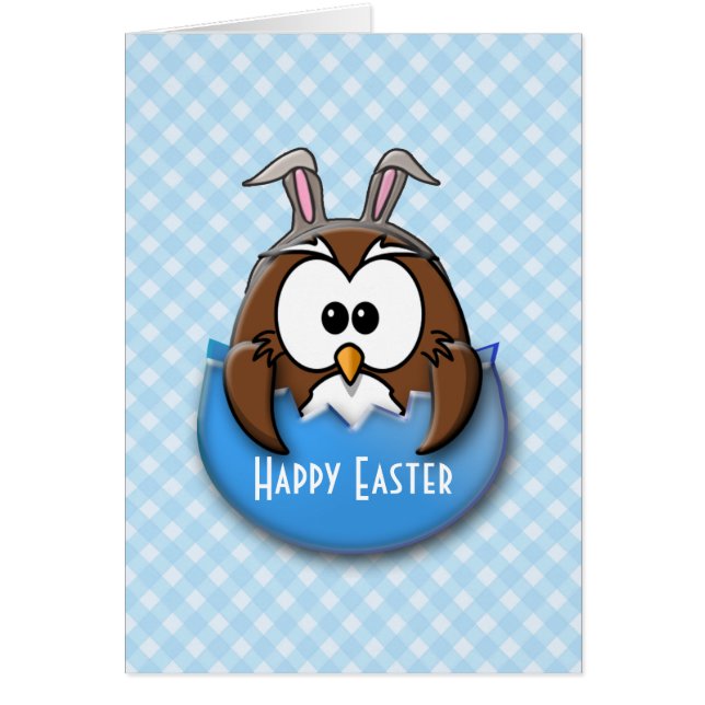 Easter owl - blue (Front)