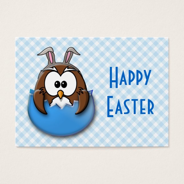 Easter owl - blue (Front)