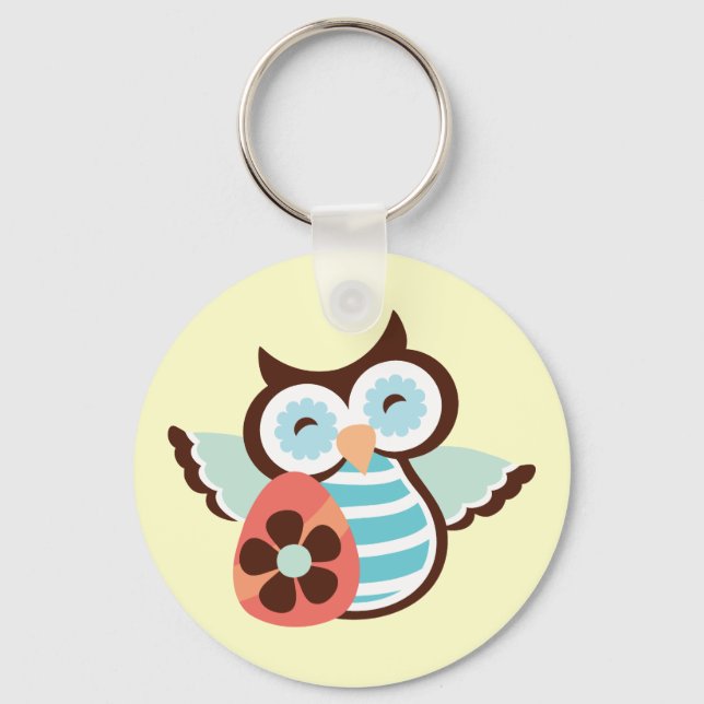 Easter Owl key chain (Front)
