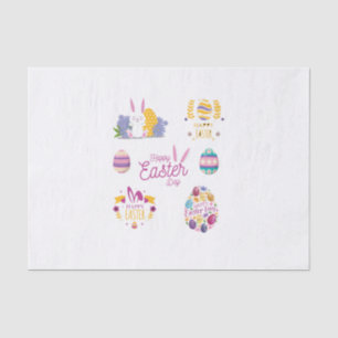 Easter package, Funny Easter Sticker Tissue Paper