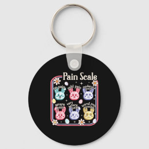 Easter pain scale nurse groovy pedriatric peds keychain