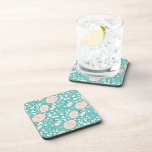 Easter Parade Cork-Backed Coasters
