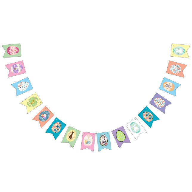 Easter Party Bunting with Eggs Bunting Flags (All)