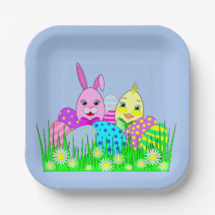 Easter Party Paper Plate