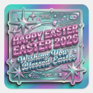 Easter Paskah 2026 Square Sticker