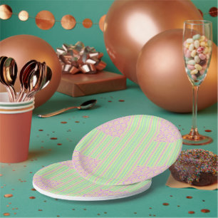 Easter Pastel Cross Party Paper Plates