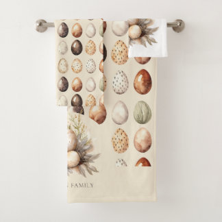 Easter Pastel Easter Eggs Design in Cream & Brown