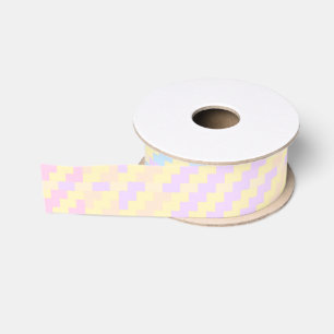 Easter Pastel Plaid Grosgrain Ribbon