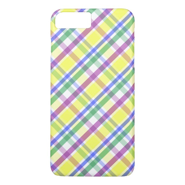 Easter Pastel Plaid Spring Pattern Case-Mate iPhone Case (Back)