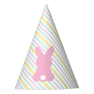Easter Pastel Stripe Party Hat