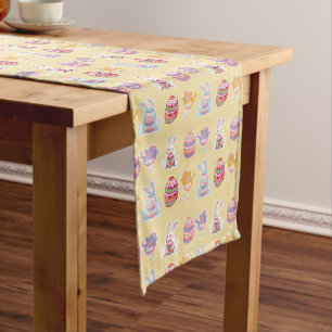 Easter Pattern Medium Champagne Table Runner