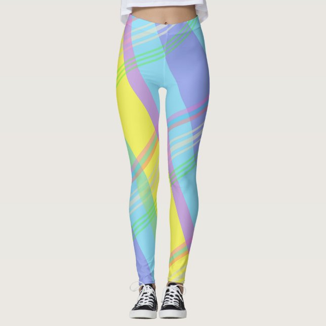 Easter Pattern Pastels Leggings (Front)