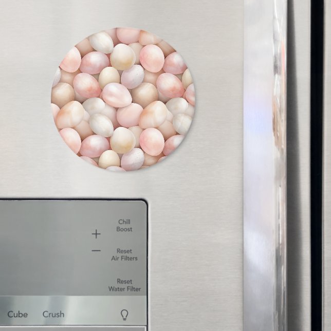 Easter Peach Pink Eggs   Magnet (In Situ (Fridge))