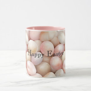 Easter Peach Pink Eggs Mug