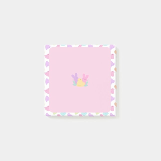 Easter Peep Bunny & Chicks  Post-it Notes (Front)